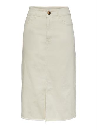 YAS Twilly midi denim skirt